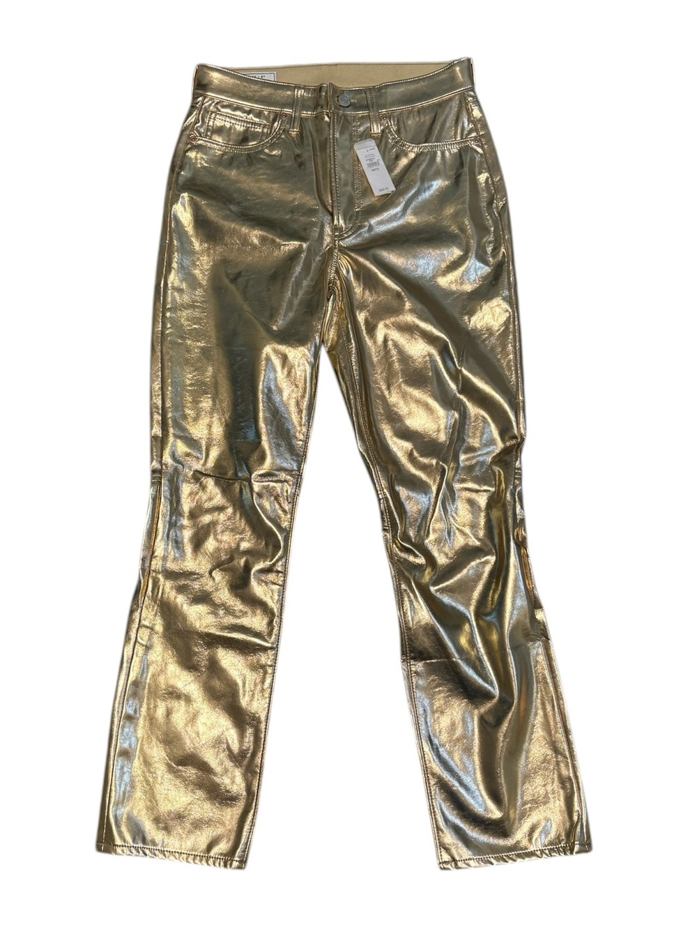 Gap Gold Metallic Vintage Slim High Rise pant